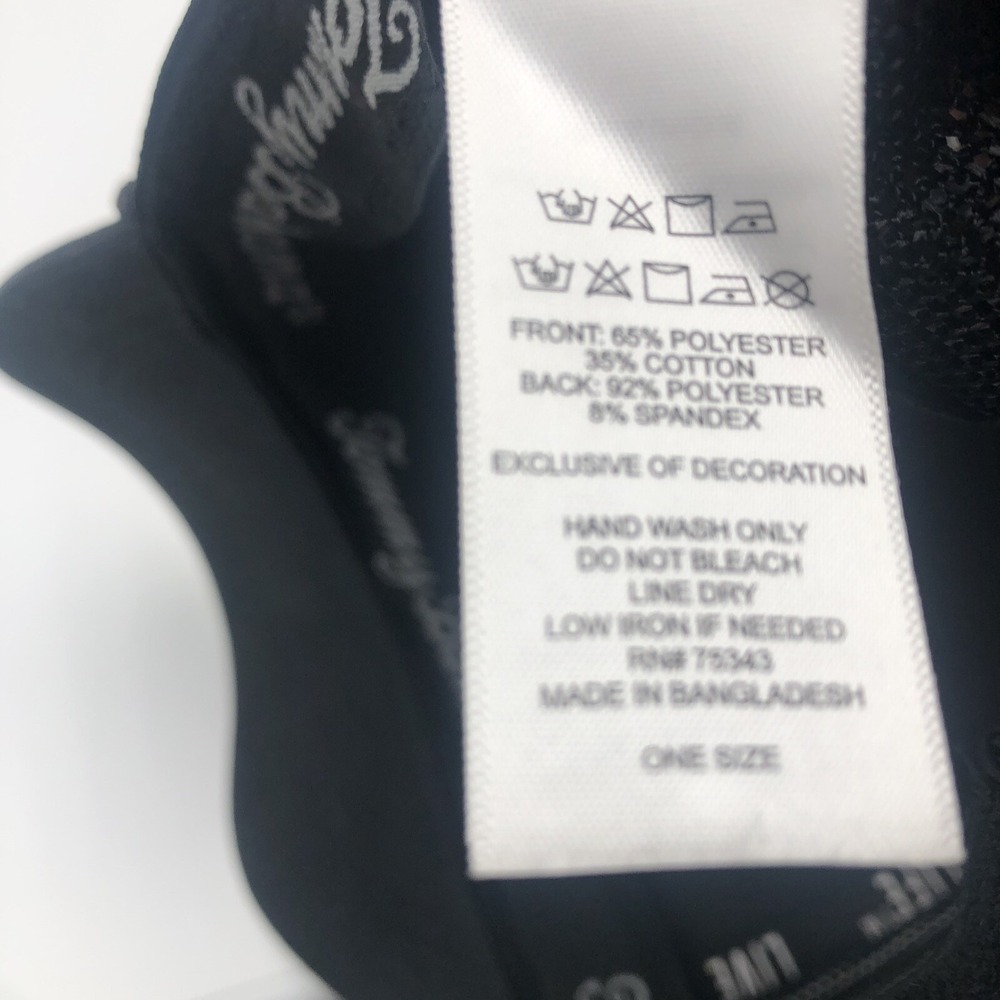 NWT Tommy Bahama Golf Cap Snap Back Adjustable Black Vented Golfing Front Patch - Picture 16 of 16